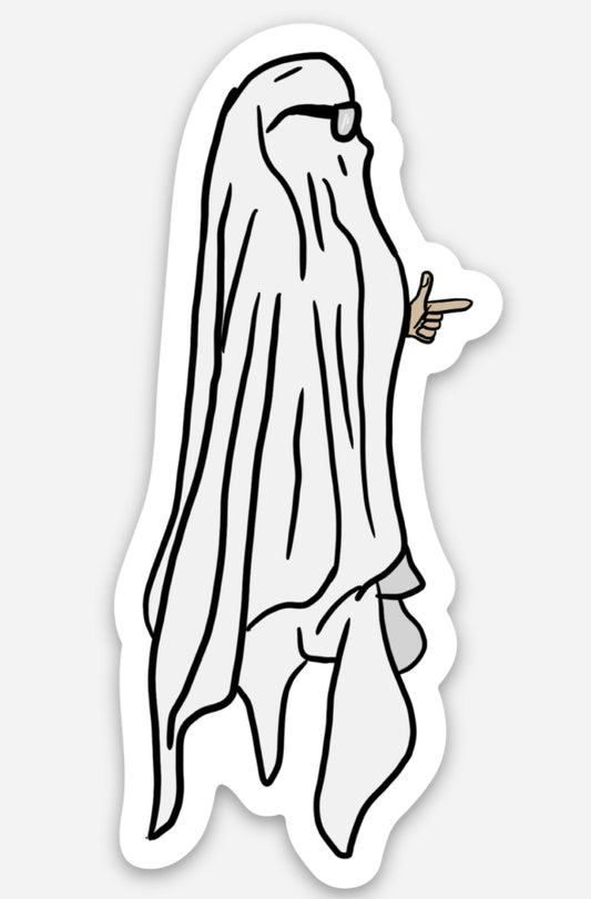 Ghost with finger gun